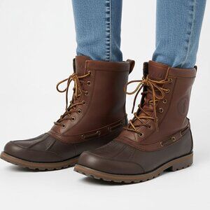 POLO Ralph Lauren Whitsand Leather Boots Brown Lace Up Winter Outdoors Unisex